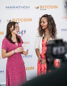 Charlene Fadirepo at bitcoin 2023 Miami
