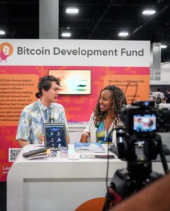 Charlene Fadirepo at bitcoin 2023 Miami