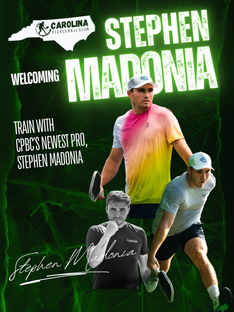 stephen madonia carolina pickleball club flyer